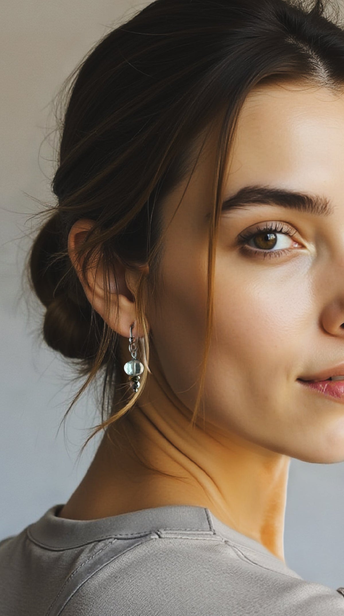 Sylvie Earring - Green Amethyst – A handcrafted earrings by Alysian.