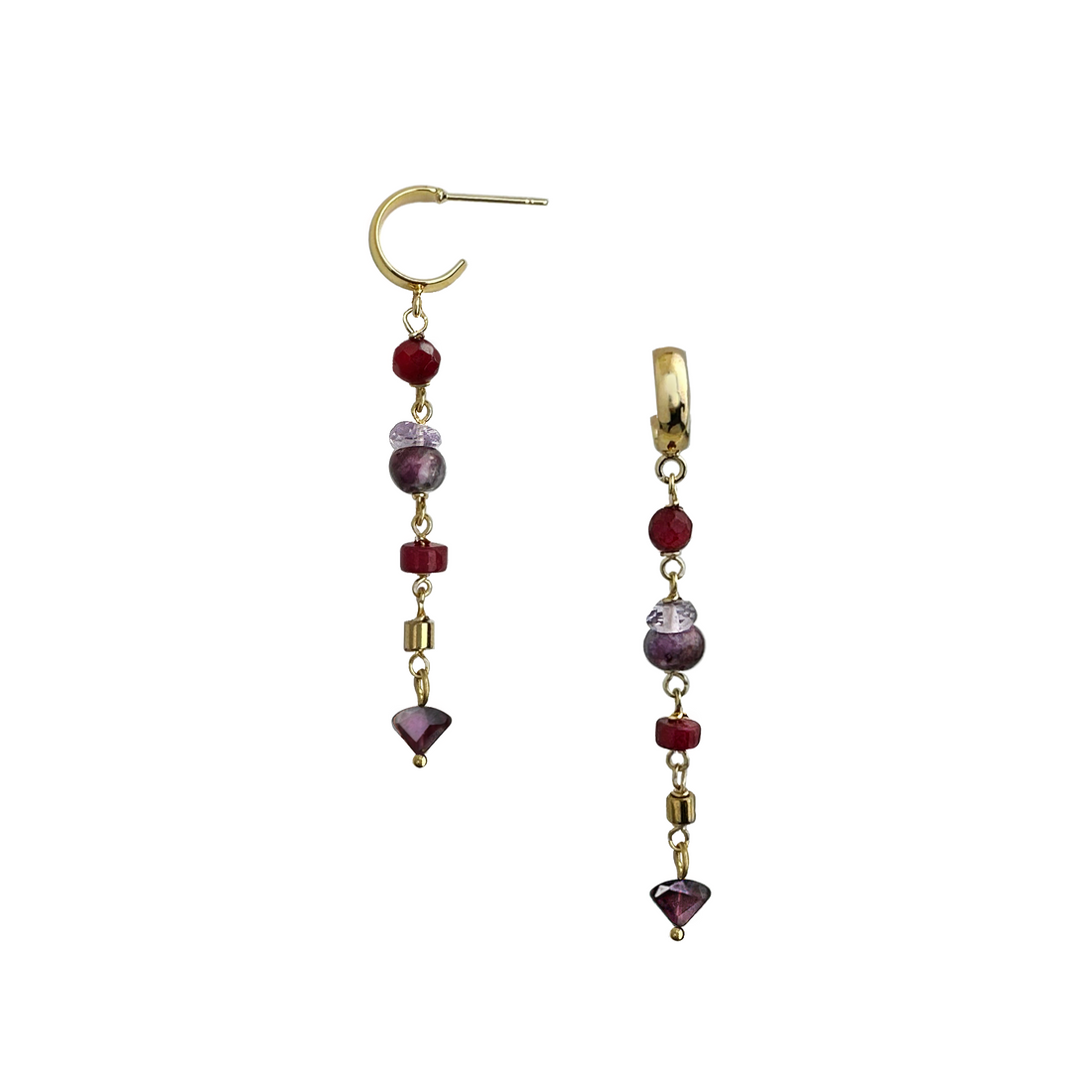 Xavia Multi-stone Earring – A handcrafted earring by Alysian.