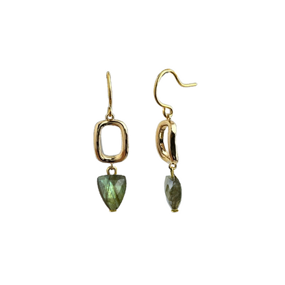 Brynn Labradorite Earring – A handcrafted earrings by Alysian.
