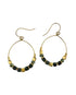 Ardeen Hoop Earring - Seraphinite – A handcrafted earring by Alysian.