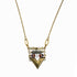 Cheren Chevron Pendant Necklace – A handcrafted necklace by Alysian.
