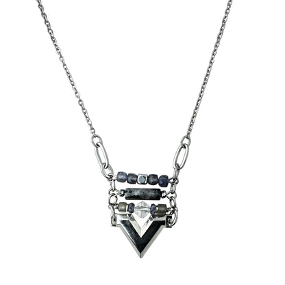 Cheren Chevron Pendant Necklace – A handcrafted necklace by Alysian.