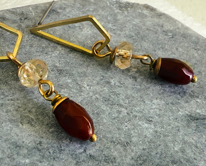Anala Citrine Earring – A handcrafted earrings by Alysian.