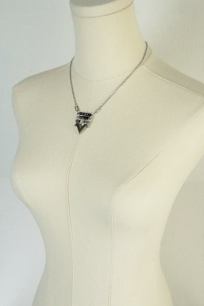 Cheren Chevron Pendant Necklace – A handcrafted necklace by Alysian.
