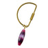 Gemstone Keyring | Rock & Key – D-Style Carabiner Pink (sardonyx agate stone) – A handcrafted key ring by Alysian.