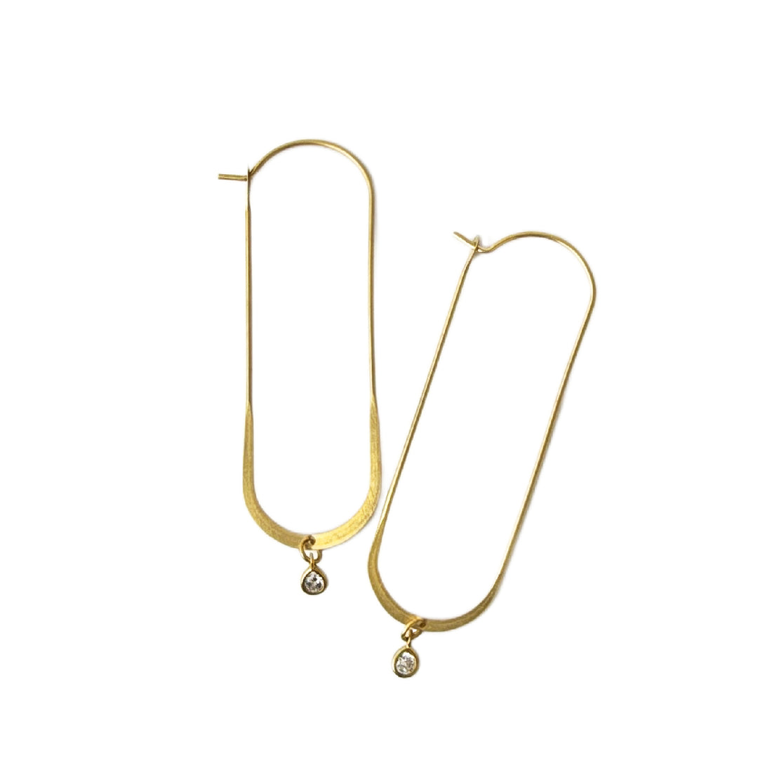 Fawn Hoop Zircon Earring – A handcrafted earrings by Alysian.
