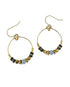 Parisa Hoop Earring - Blue Chalcedony – A handcrafted earring by Alysian.