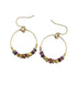 Parisa Hoop Earring - Blush Strawberry Quartz – A handcrafted earring by Alysian.