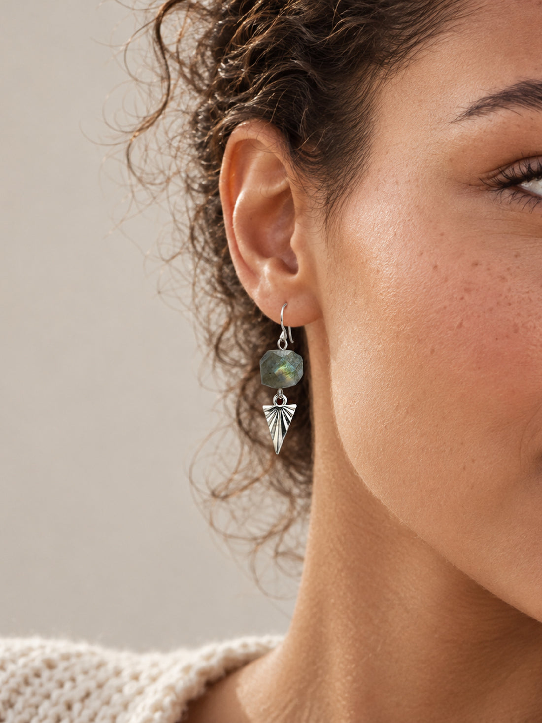 A close-up of a woman&
