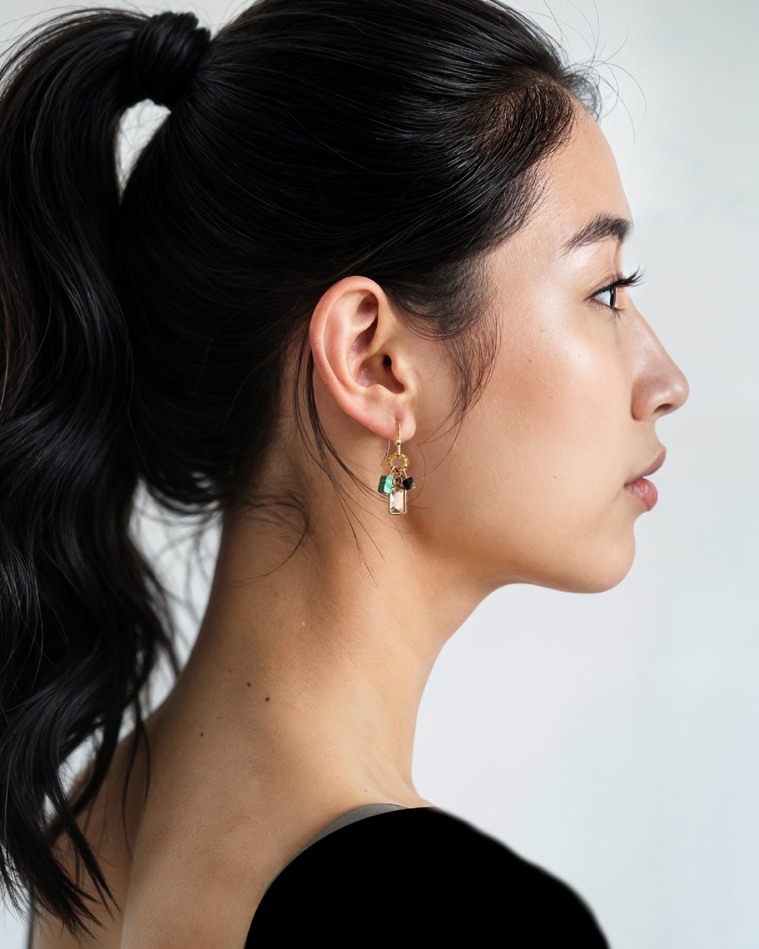 Rhodri Gemstone Cluster Earring – A handcrafted earrings by Alysian.