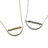 Selene Crescent Metallic Stone Necklace – A handcrafted necklace by Alysian.