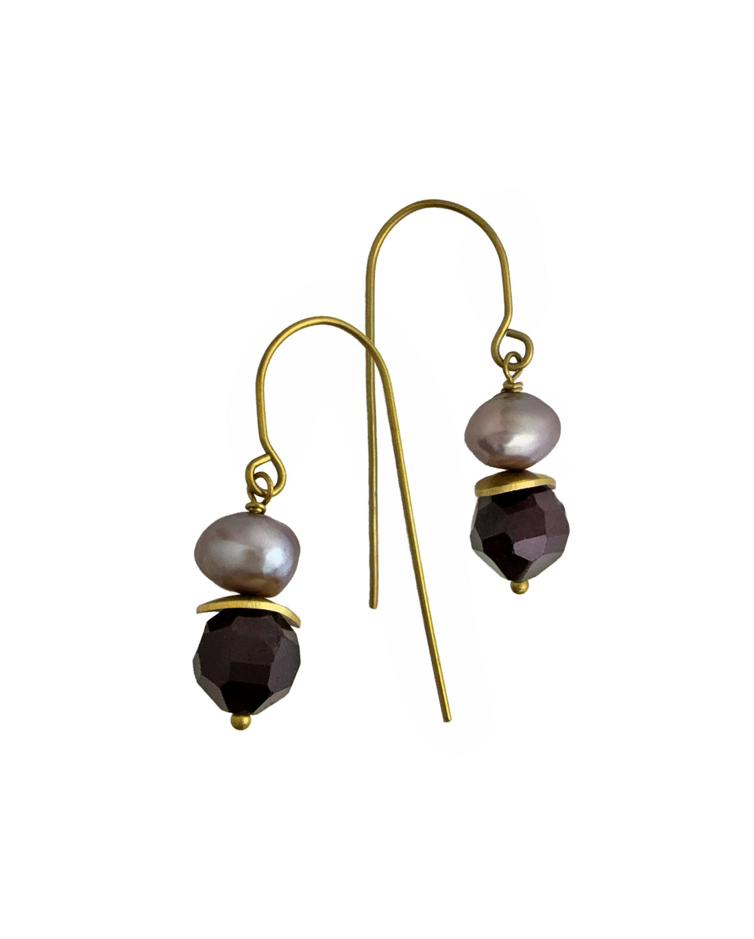 Vita Garnet Drop Earring – A handcrafted earrings by Alysian.