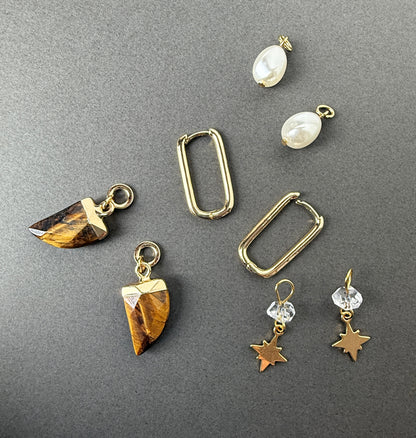 Charmed Interchangeable Hoop Earring Set – A handcrafted earrings by Alysian.
