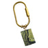 Gemstone Keyring | Rock & Key – Oval Carabiner Yellow (yellow-green chrysoprase stone) – A handcrafted key ring by Alysian.