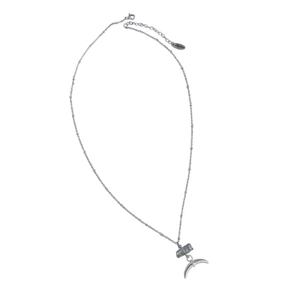 Crescent Moon Necklace – A handcrafted necklace by Alysian.