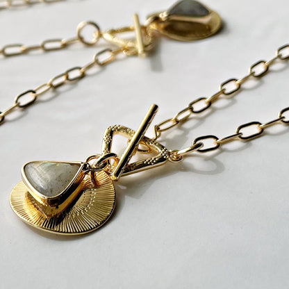 Love Triangle Link Necklace – A handcrafted necklace by Alysian.
